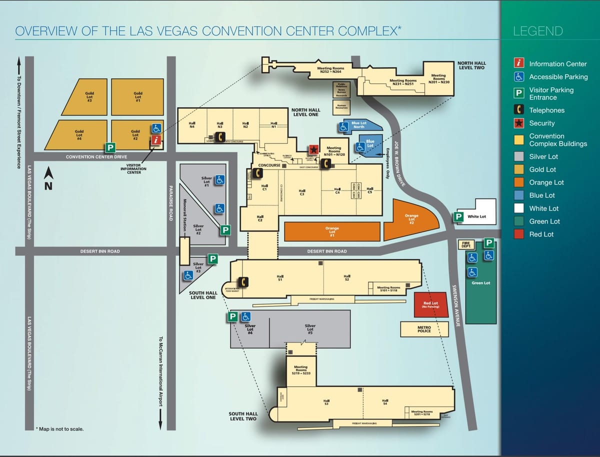 žemėlapis Las Vegas convention center"