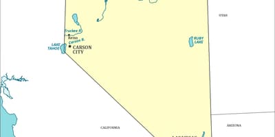 Žemėlapis Las Vegasas Nevada