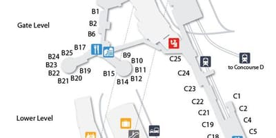 Žemėlapis Las Vegas oro uostas