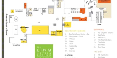 Žemėlapis Linq Las Vegasas