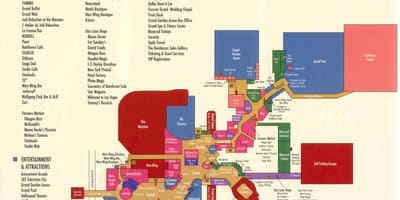 Žemėlapis MGM grand, Las Vegas