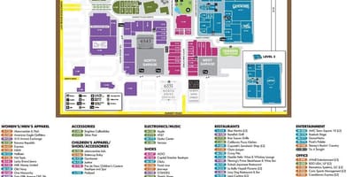 Miesto centre, Las Vegasas žemėlapyje