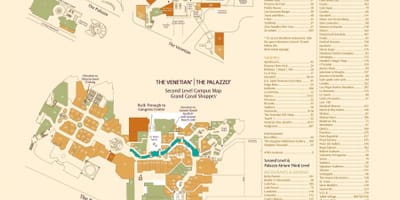 Žemėlapis Venecijos Las Vegasas